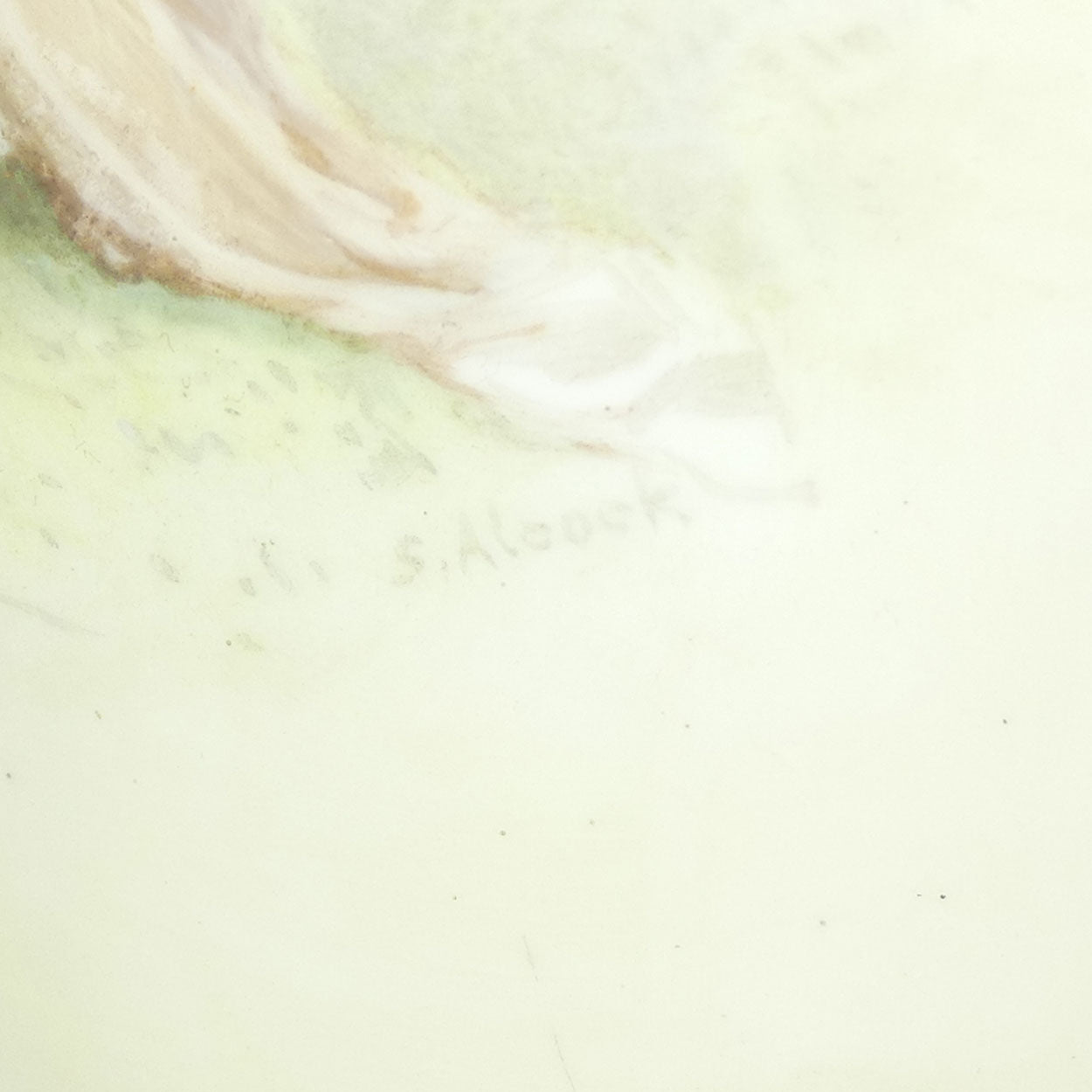 Doulton Burslem vase of a Young Woman signed S Alcock