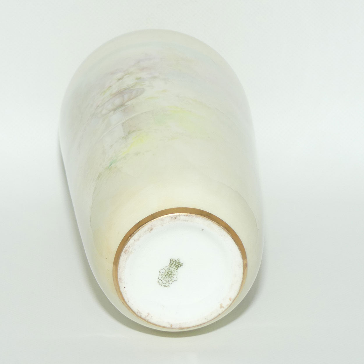 Doulton Burslem vase of a Young Woman signed S Alcock