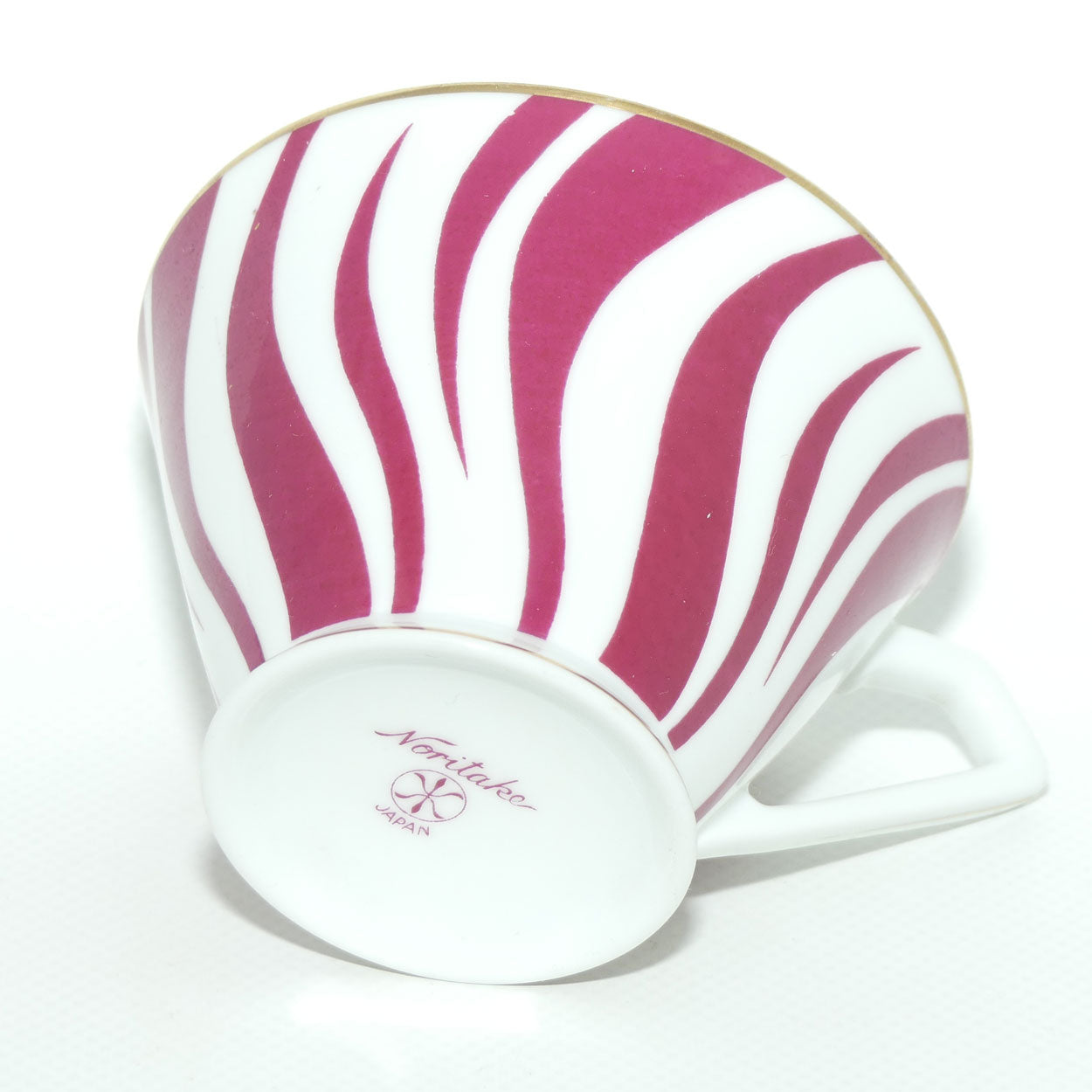 Vintage Retro Noritake Japan Zebra pattern trio | Cerise