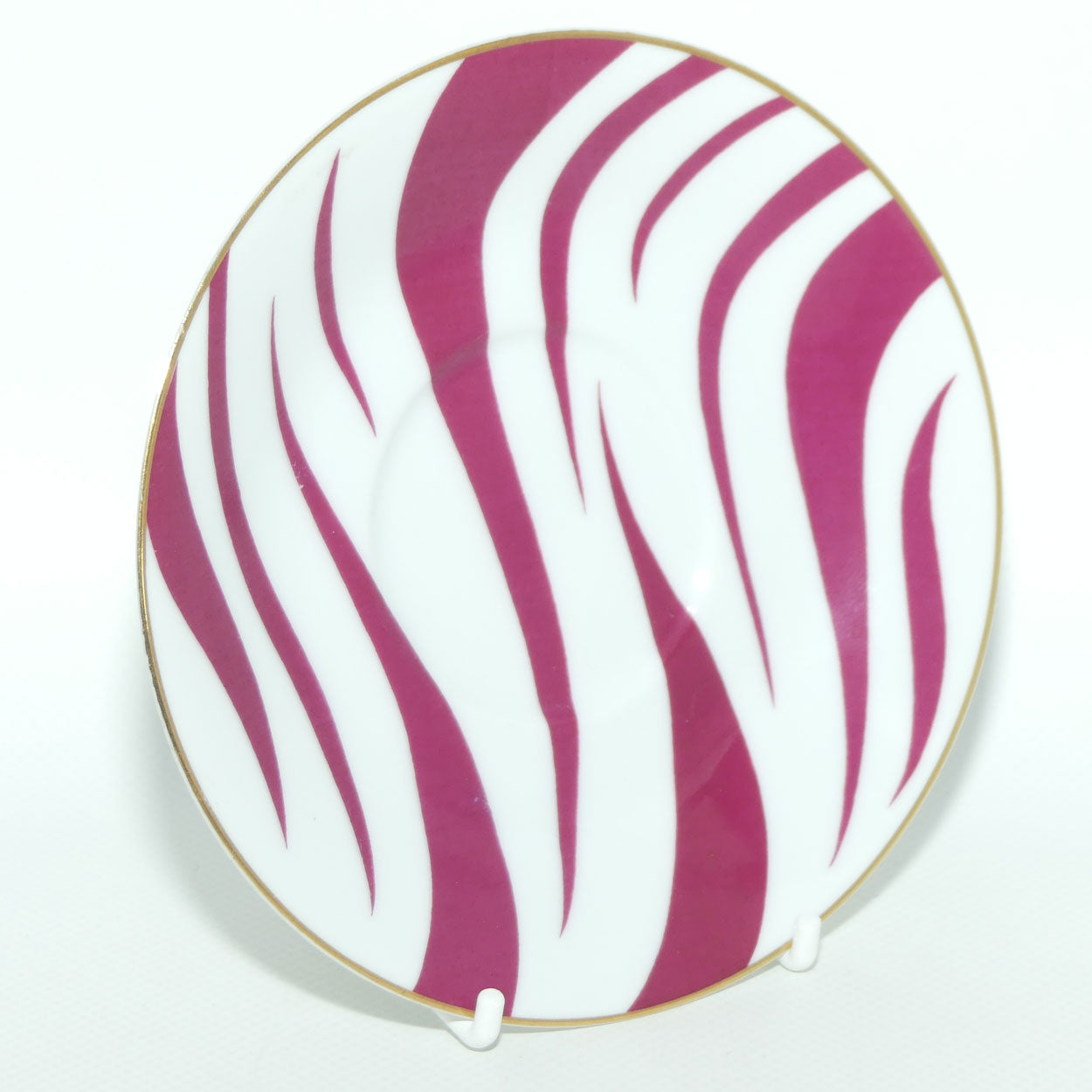 Vintage Retro Noritake Japan Zebra pattern trio | Cerise