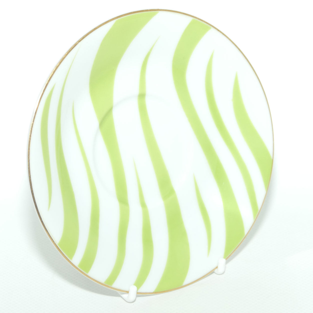 Vintage Retro Noritake Japan Zebra pattern trio | Lime