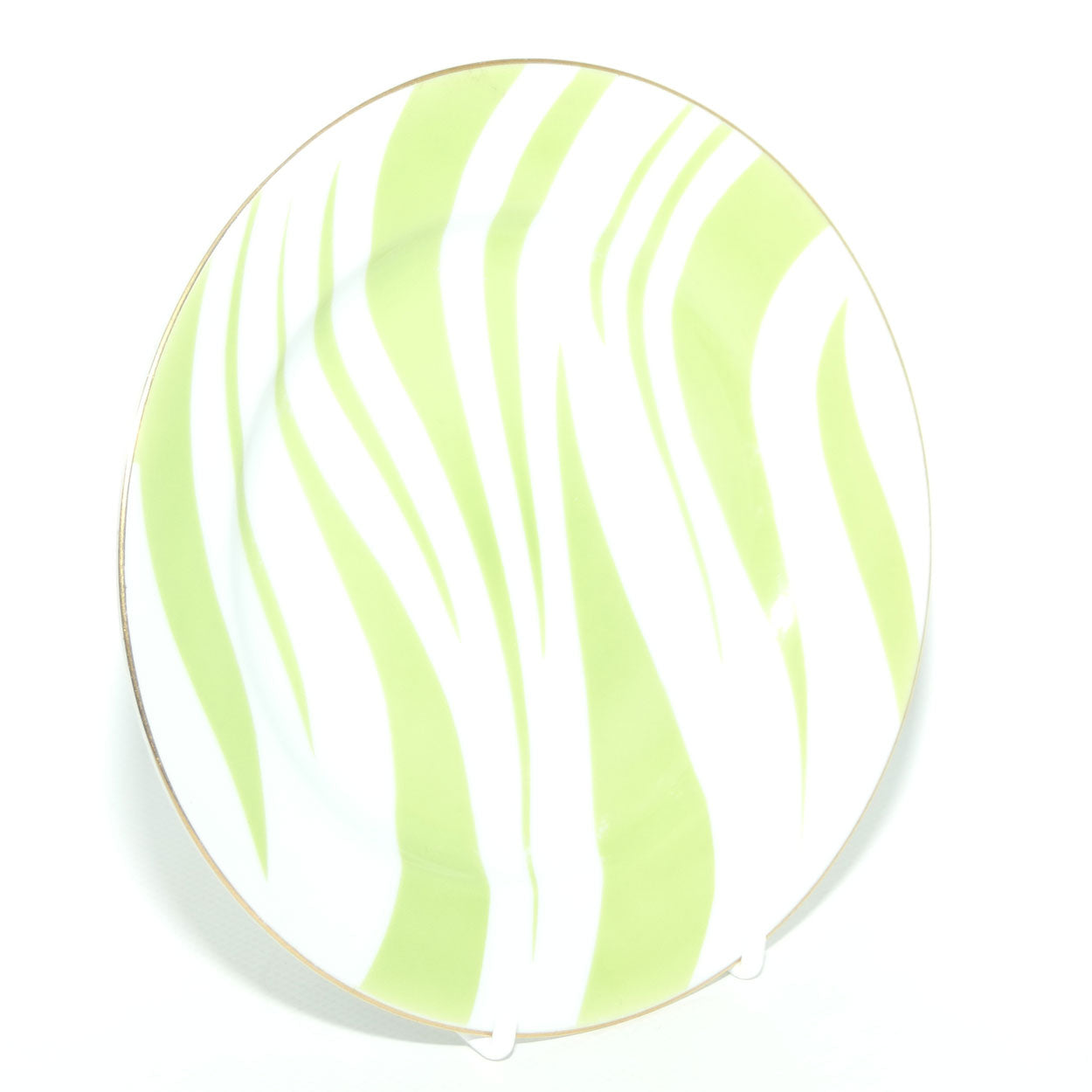 Vintage Retro Noritake Japan Zebra pattern trio | Lime