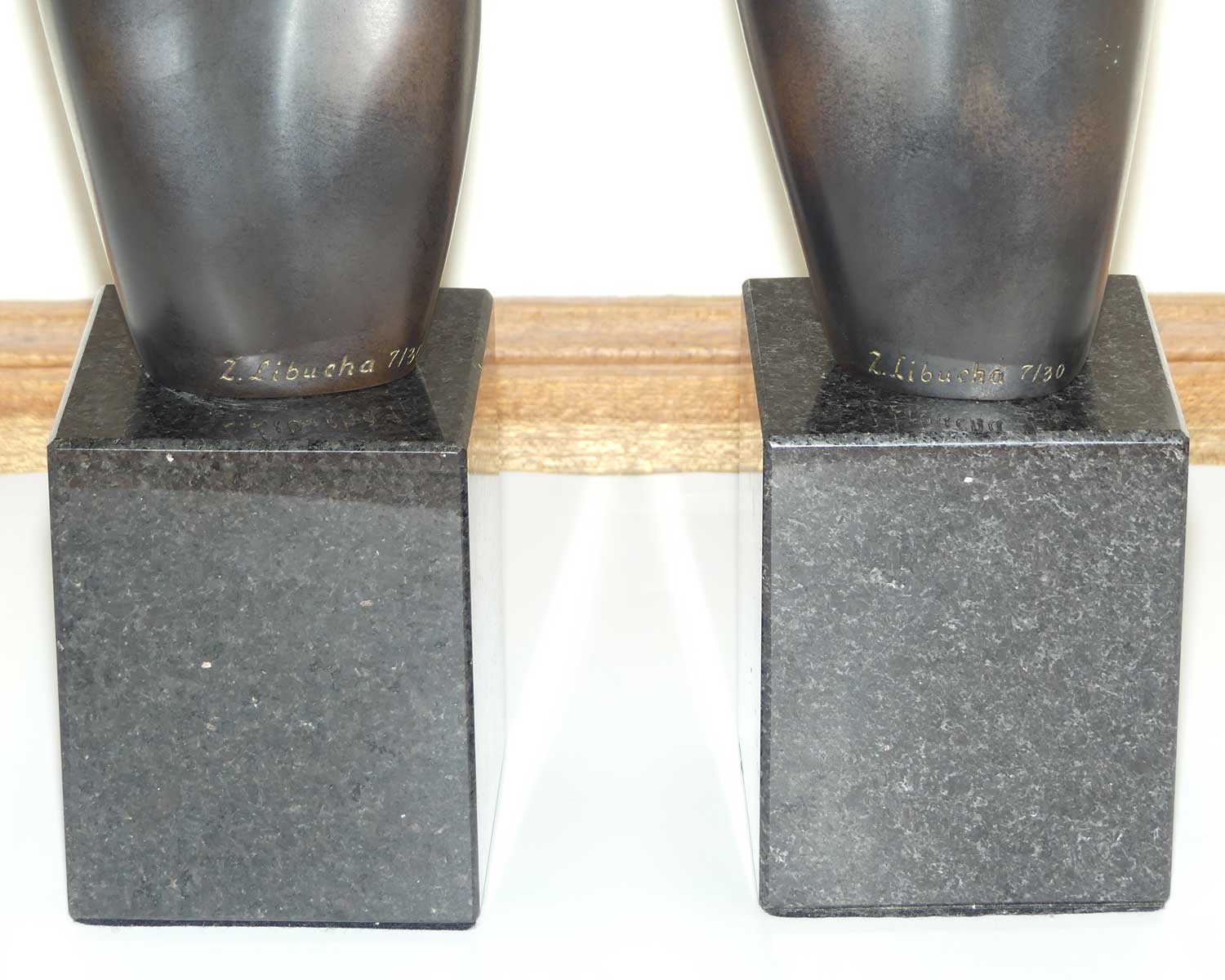 Pair of Bronzes by Zigmunt Libucha | Tall Sisters | Ltd Ed #7/30