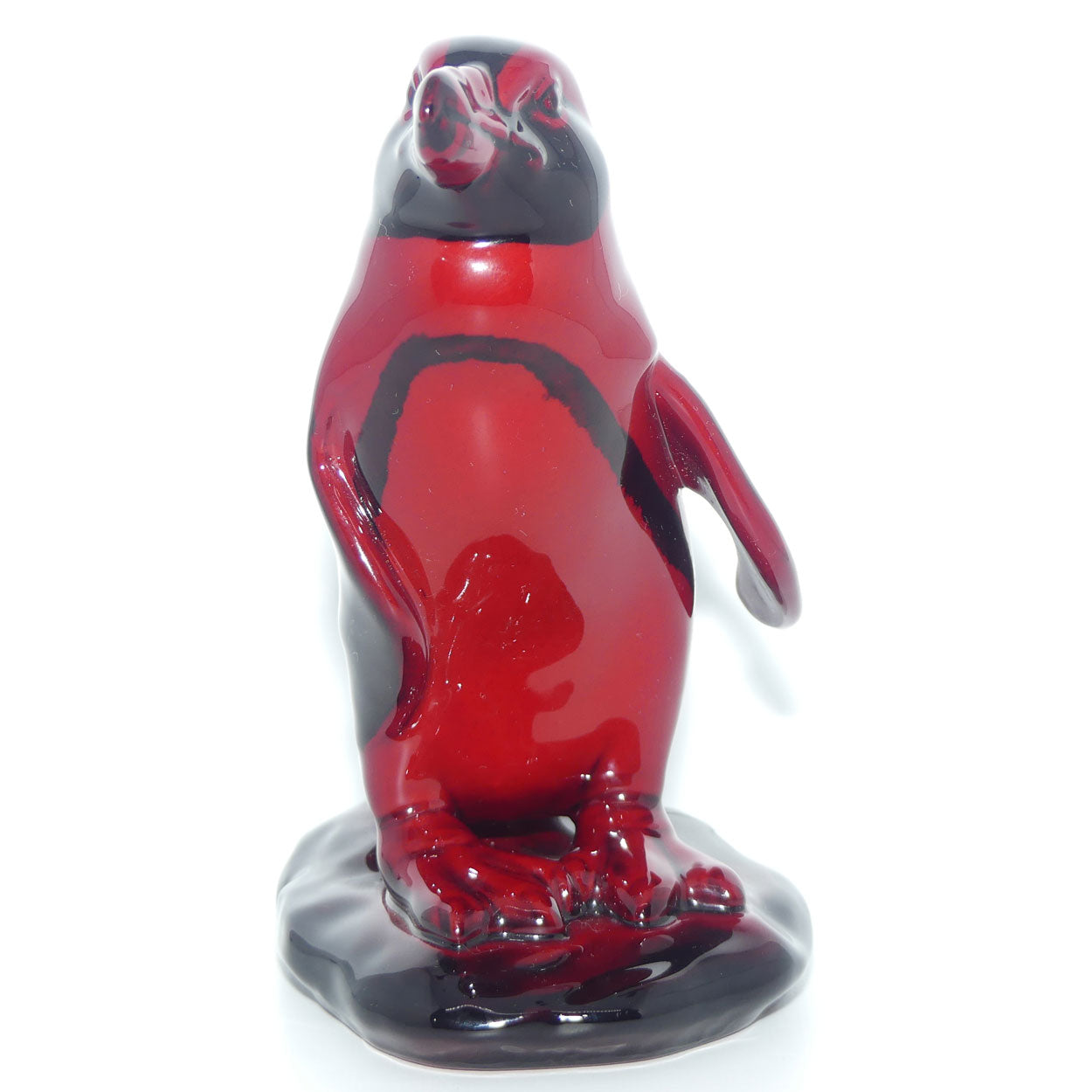 #1287 Royal Doulton Flambe Peruvian Penguin on Rock Small | Noke