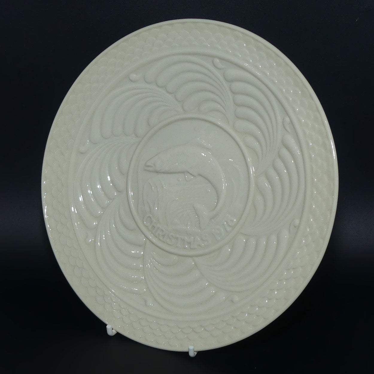Belleek 1978 Christmas Annual plate | Leaping Salmon | Limited Edition