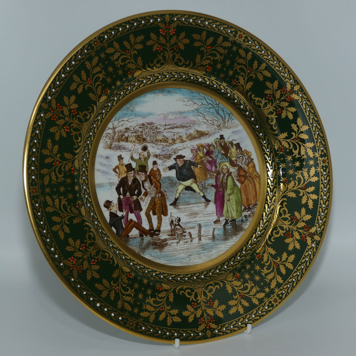 1979-the-second-caverswall-christmas-plate-charles-dickens-pickwick-papers