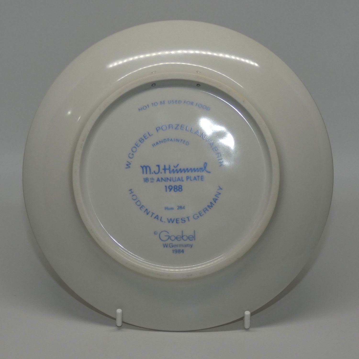 HUM0284 MI Hummel Annual Plate 1988 | Little Goat Herder