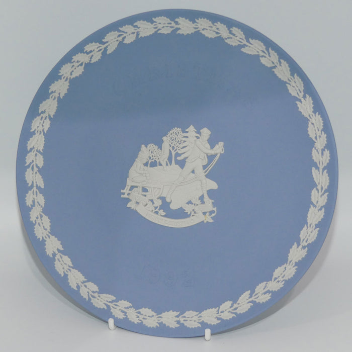 Wedgwood Jasper | Christmas plate | 1992 Merry Christmas