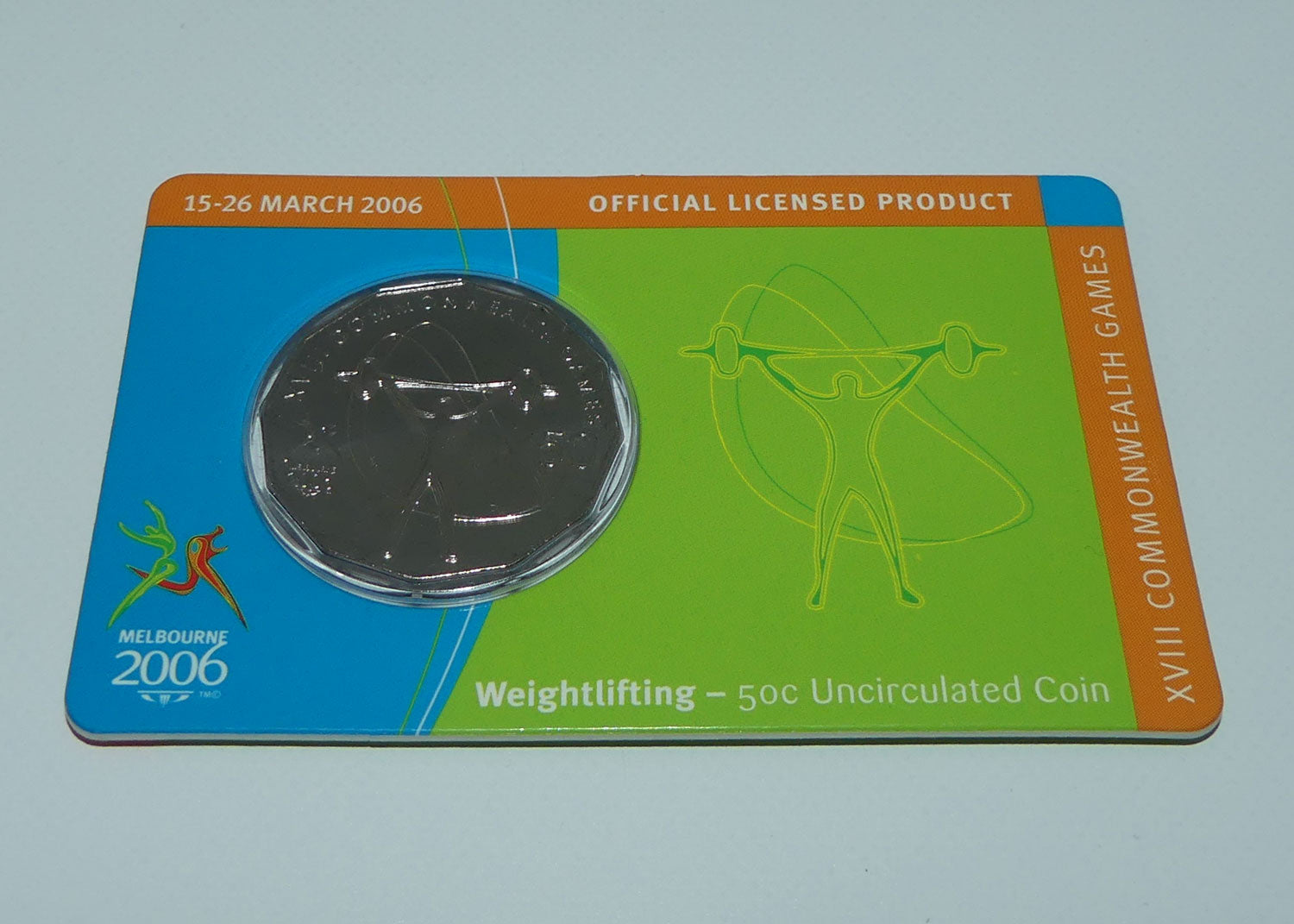 RAM 2006 | Melbourne 2006 | 50 cent Uncirculated | Weightlifting