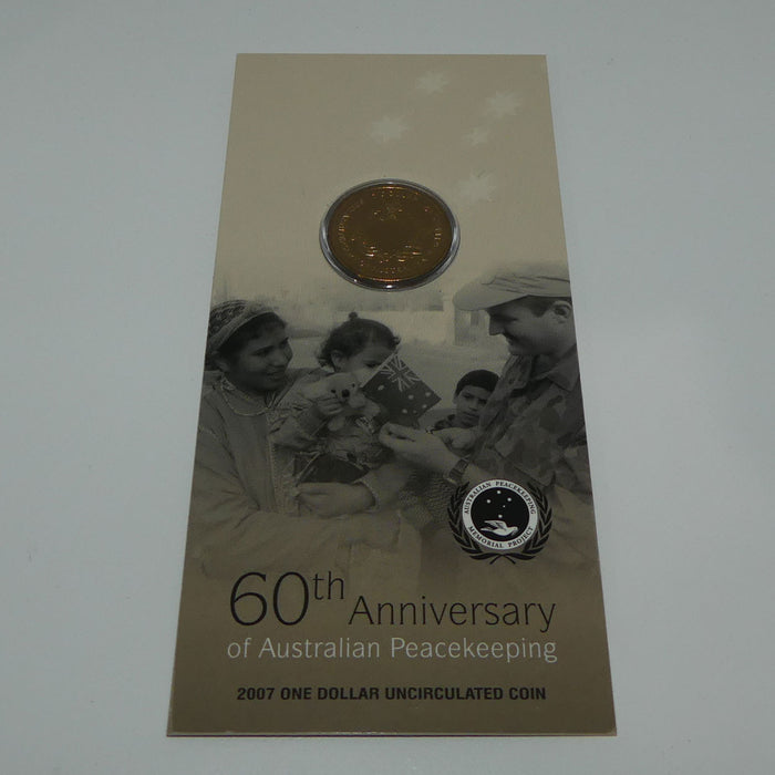 RAM 2007 Uncirculated $1 Coin | 60th Anniversary of Australian Peacekeeping