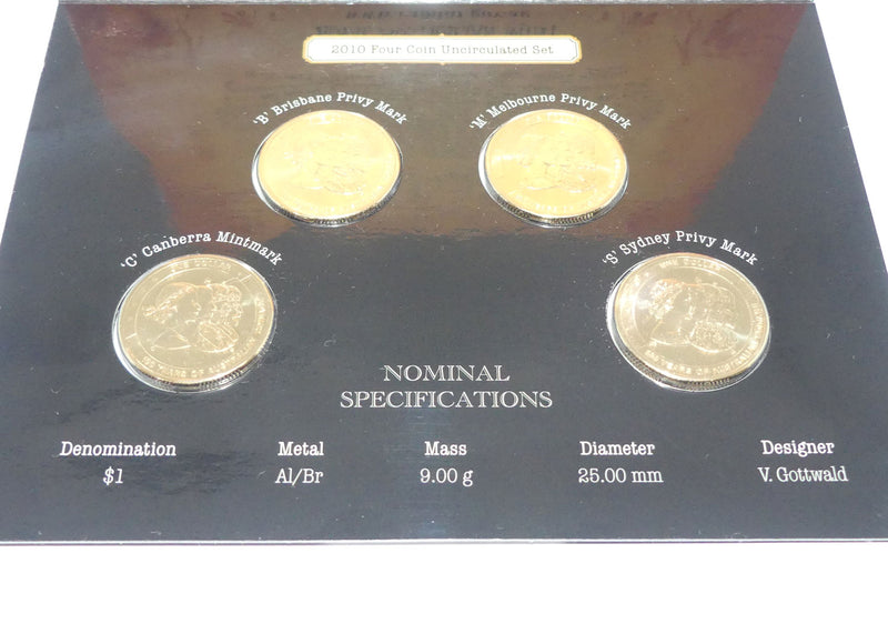 RAM 2010 Four Coin Uncirculated set | 100 Years of Australian Coinage ...