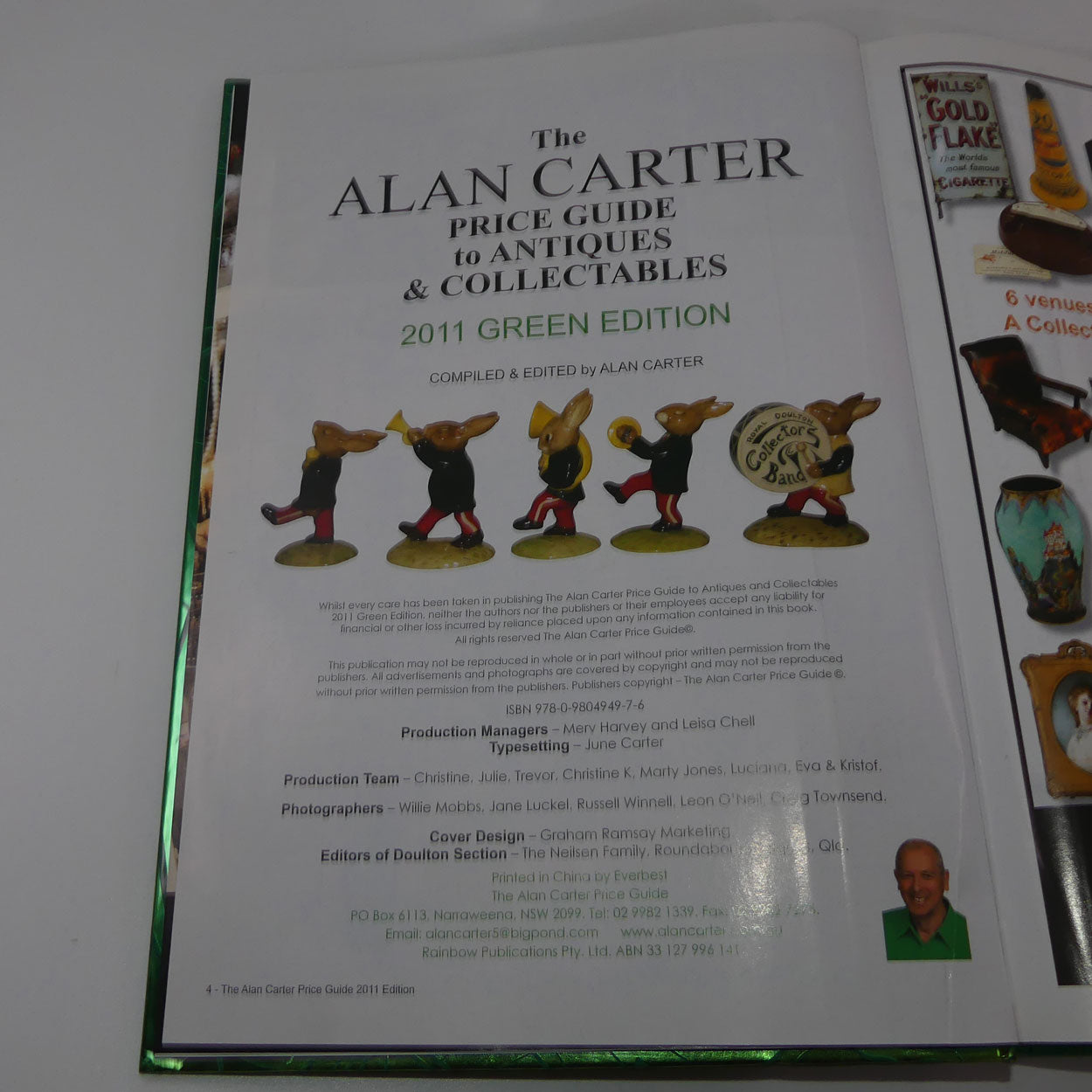 reference-book-carters-price-guide-to-antiques-in-australasia-2011-green-edition