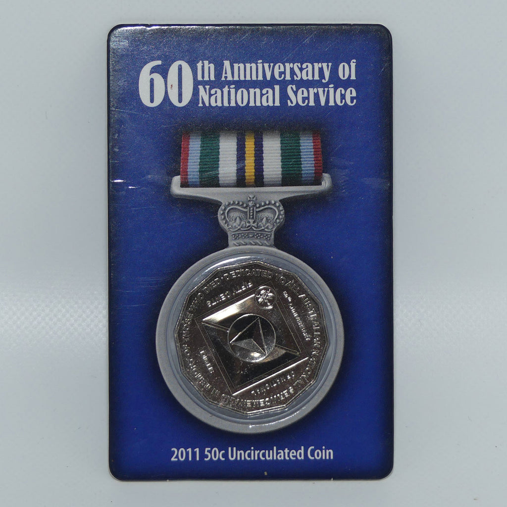 RAM 2011 50c Uncirculated Coin | 60th Anniversary of National Service