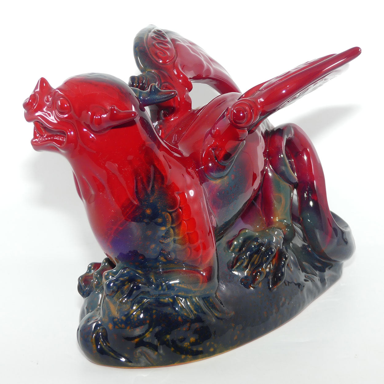 ロイヤル・ドルトン　ドラゴン　Flamb Dragon No.2085 2085 Royal Doulton Flambe Dragon | Royal Doulton Specialist