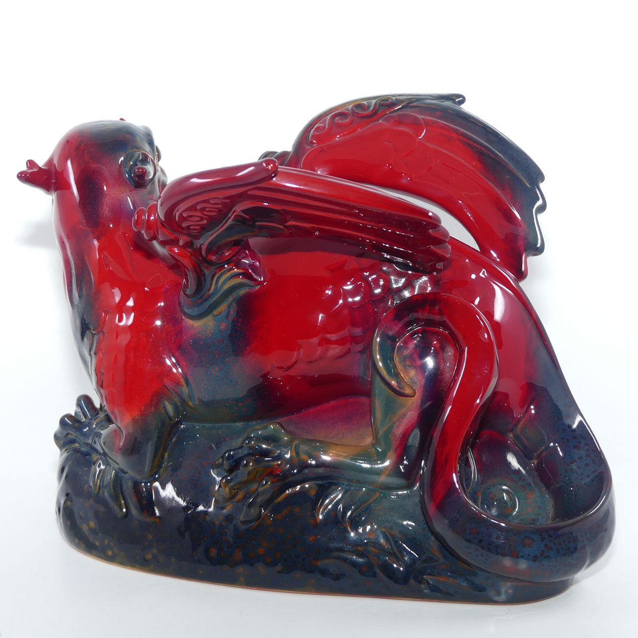 #2085 Royal Doulton Flambe Dragon | Flambe Glaze