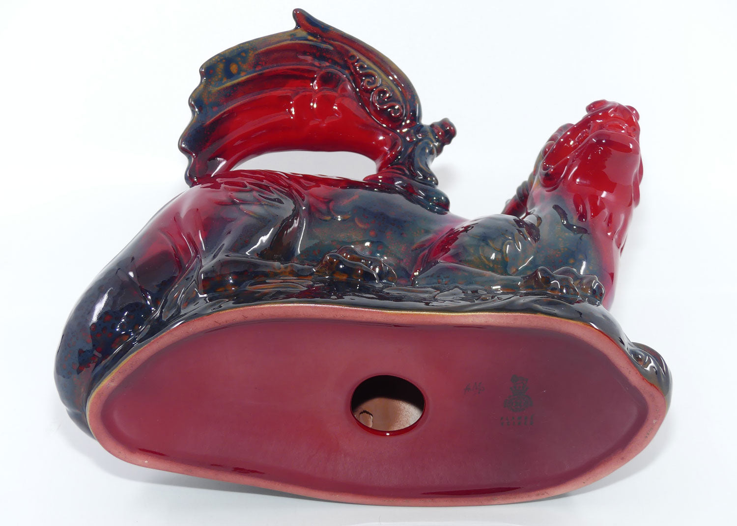 #2085 Royal Doulton Flambe Dragon | Flambe Glaze