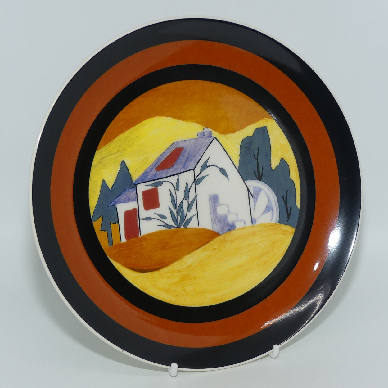 Bradex 26 W90 099.4 | Wedgwood Distinctly Different Clarice Cliff's Applique Lugano plate