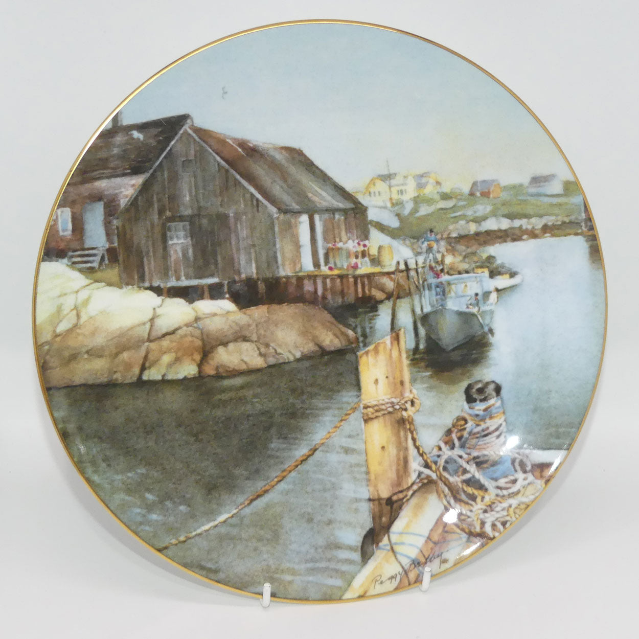 royal-doulton-aged-in-wood-2-plate-peggy-brisby-peggys-cove