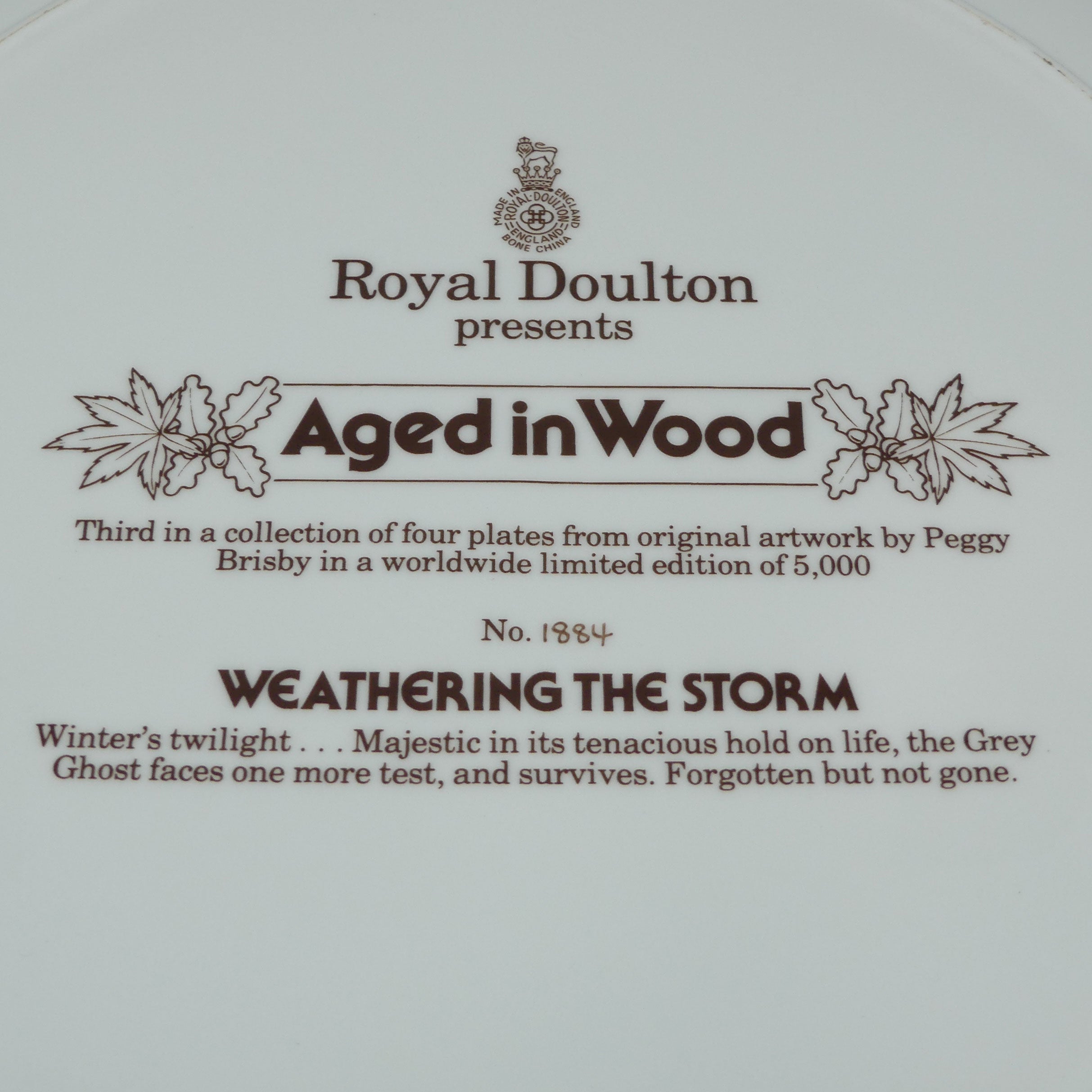royal-doulton-aged-in-wood-3-plate-peggy-brisby-weathering-the-storm