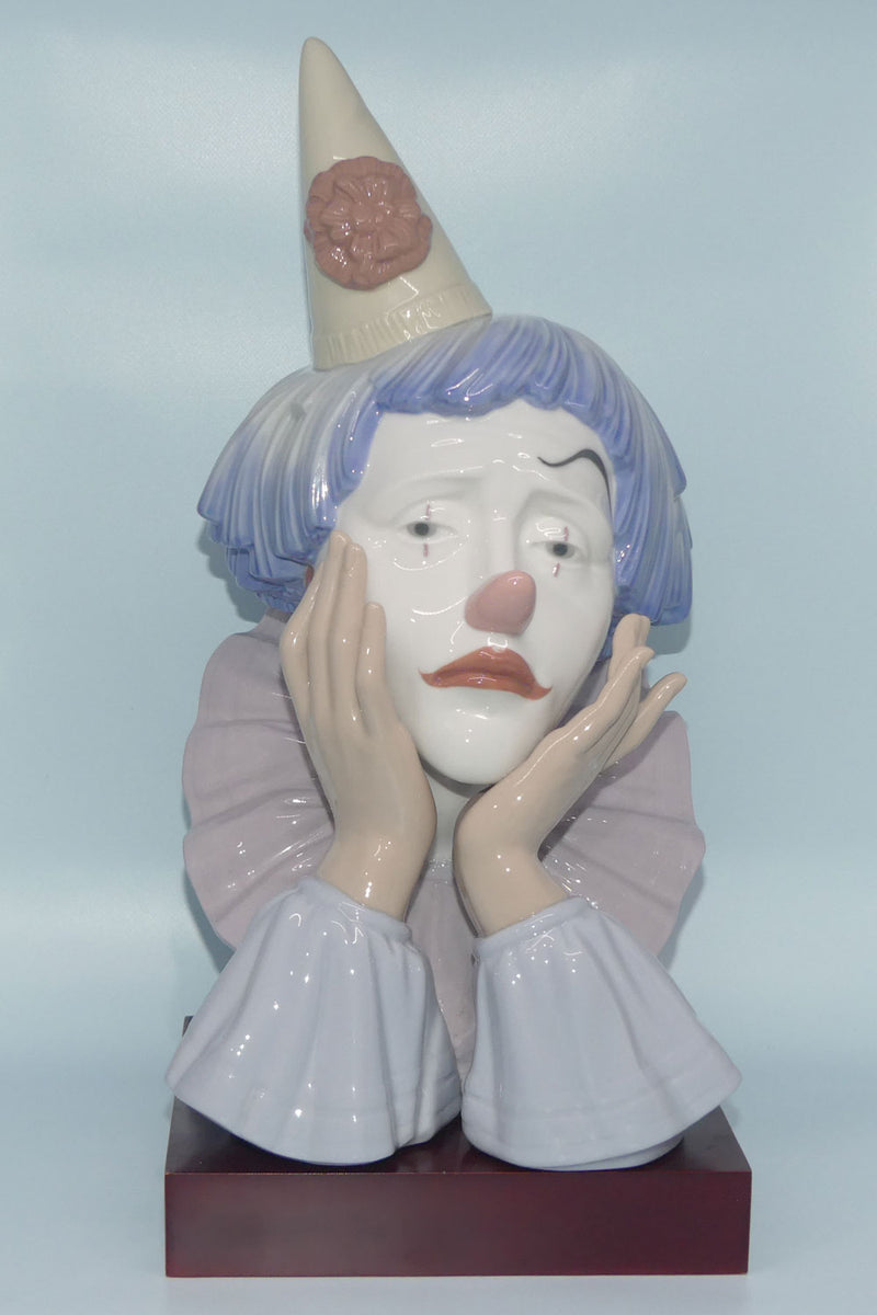 Lladro Clown's Head | Jester | with Box + Base #5129 – Roundabout Antiques