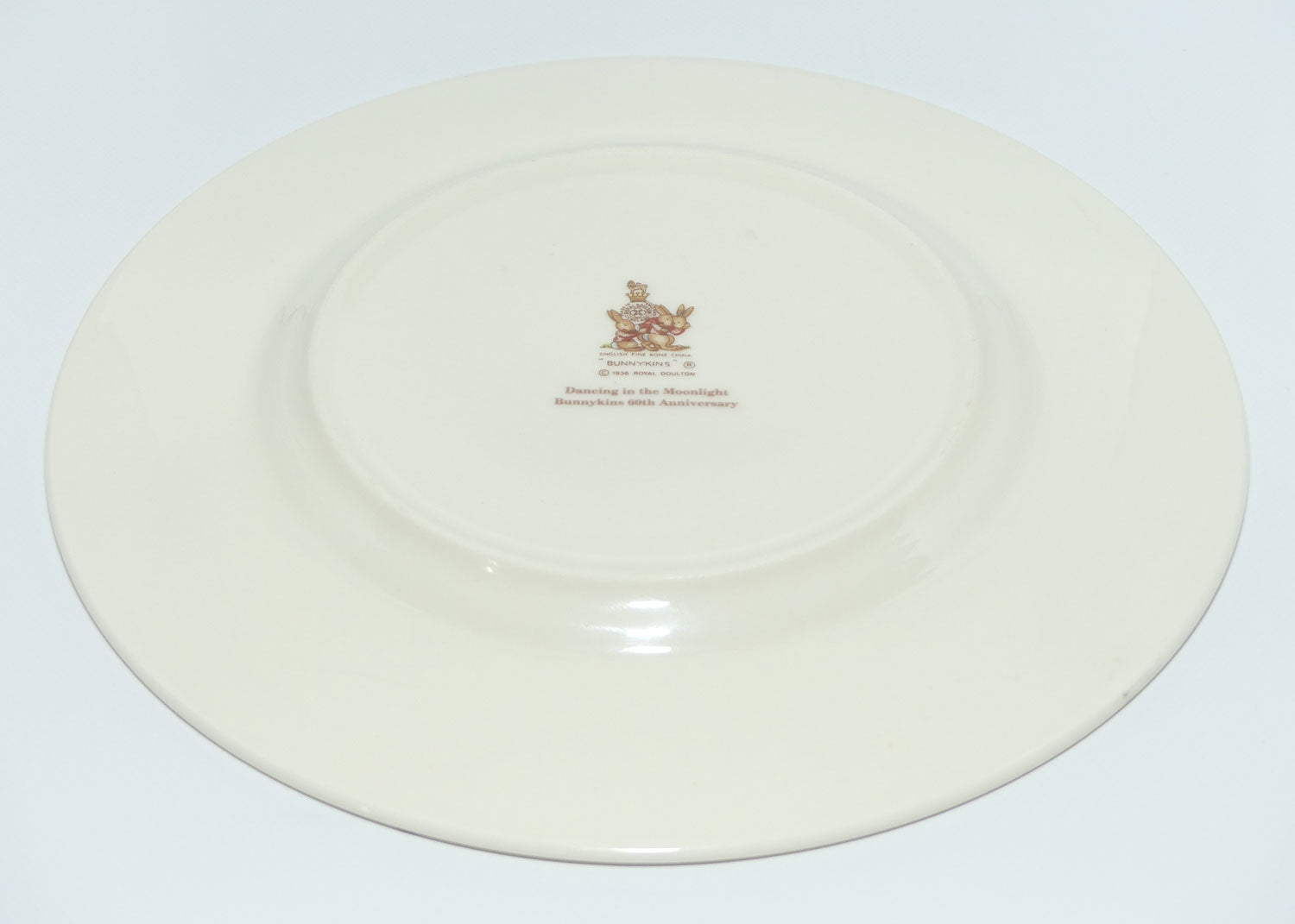 Royal Doulton Bunnykins Tableware Dancing in the Moonlight plate | Bunnykins 60th Anniversary
