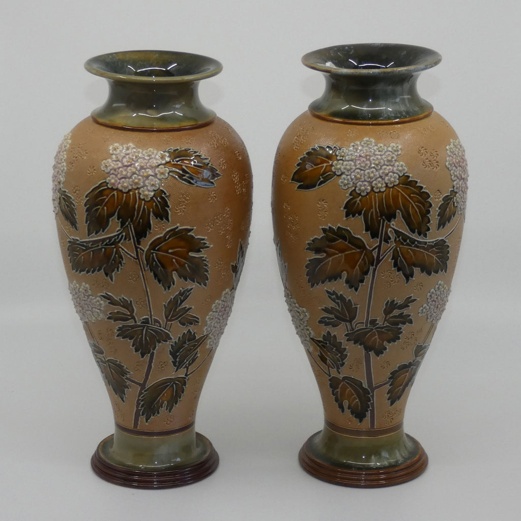 doulton-slaters-pair-of-stoneware-foliage-and-flowers-vases-stamped-6482