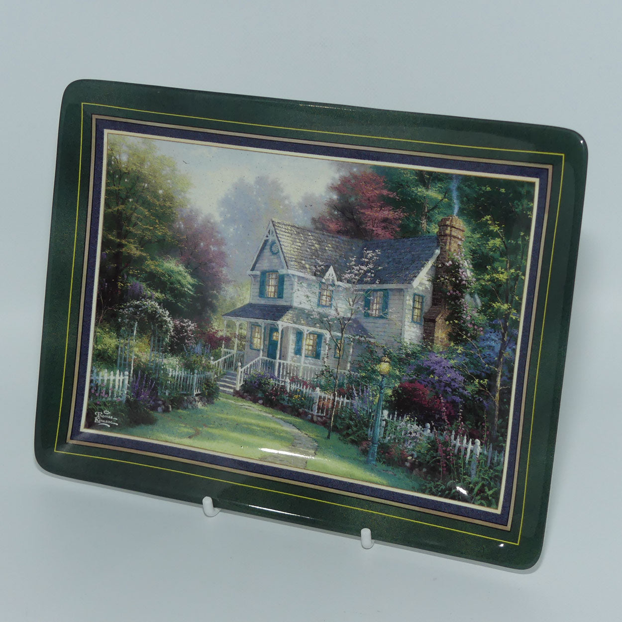 bradex-84-b11-154-6-plate-hometown-memories-thomas-kincade-victorian-garden-ii
