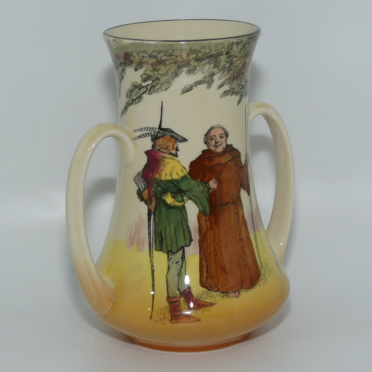 Royal Doulton Under the Greenwood Tree twin handle vase | Shape 7348 | D6094