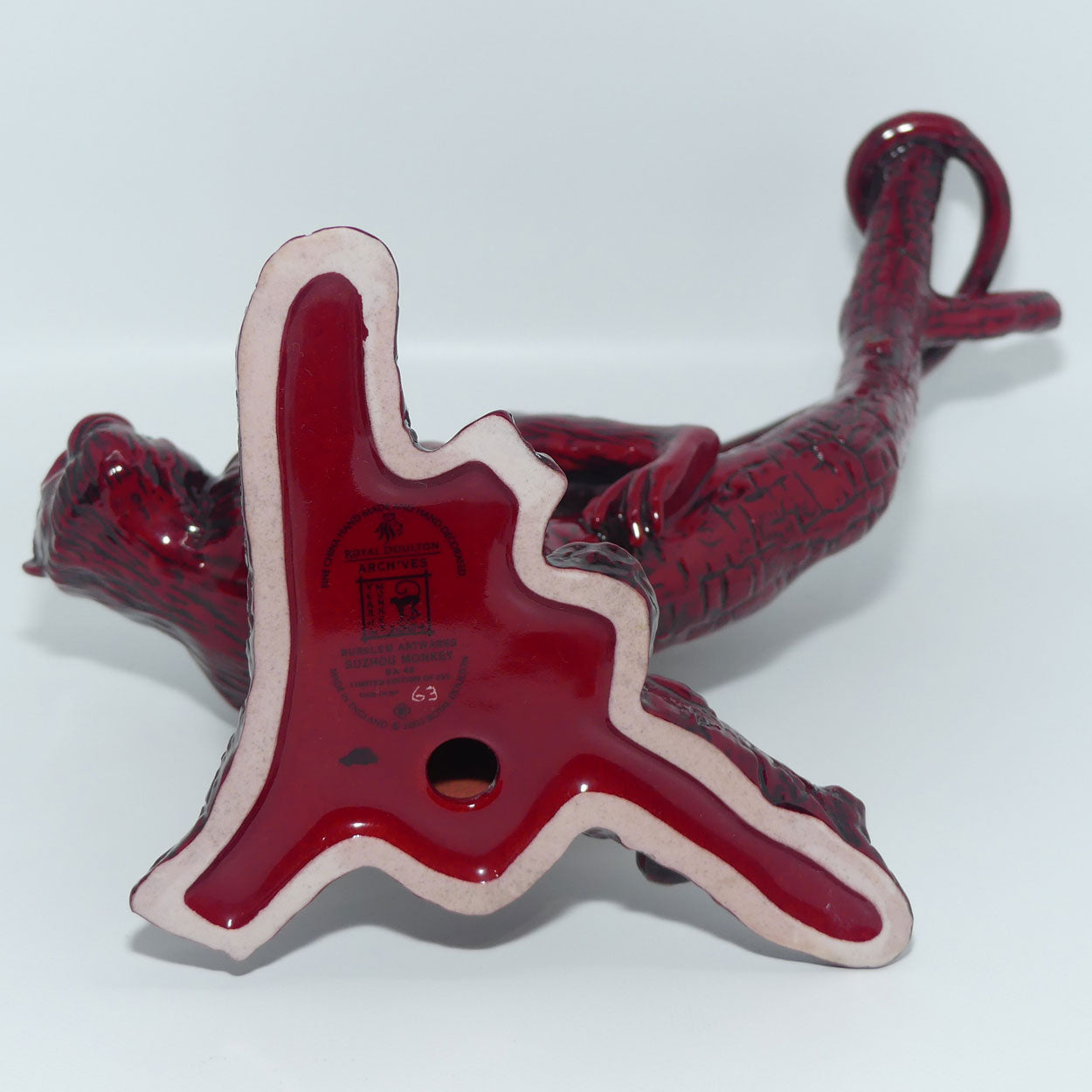 BA40 Royal Doulton Flambe Burslem Artwares Suzhou Monkey  