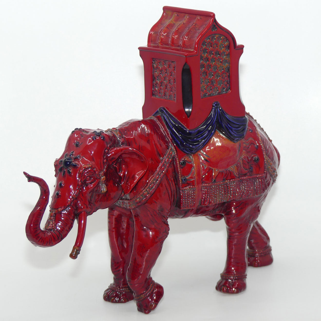 BA42 Royal Doulton Flambe Burslem Artwares Shanxi Elephant 