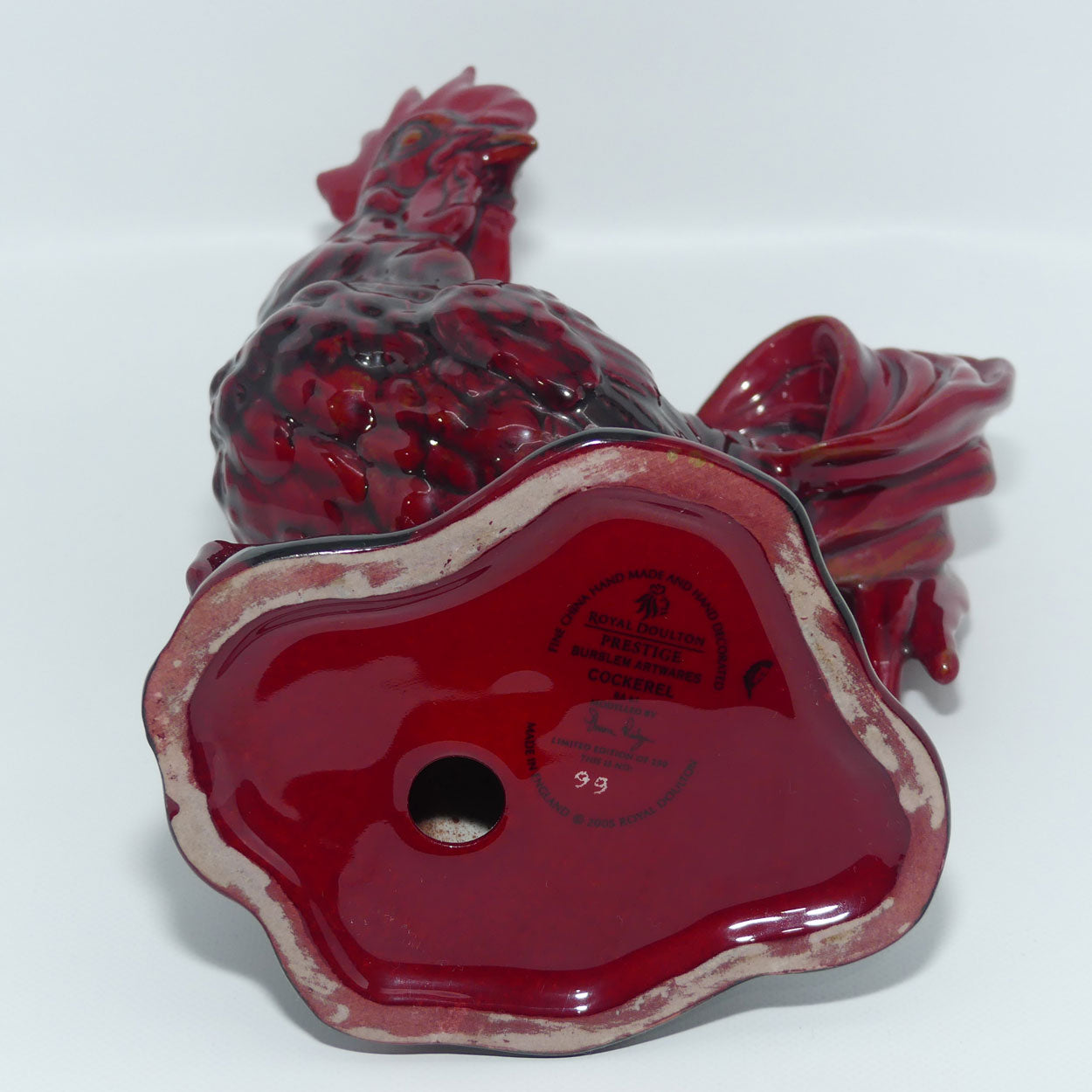 BA61 Royal Doulton Burslem Artwares Flambe Cockerel | Limited Edition