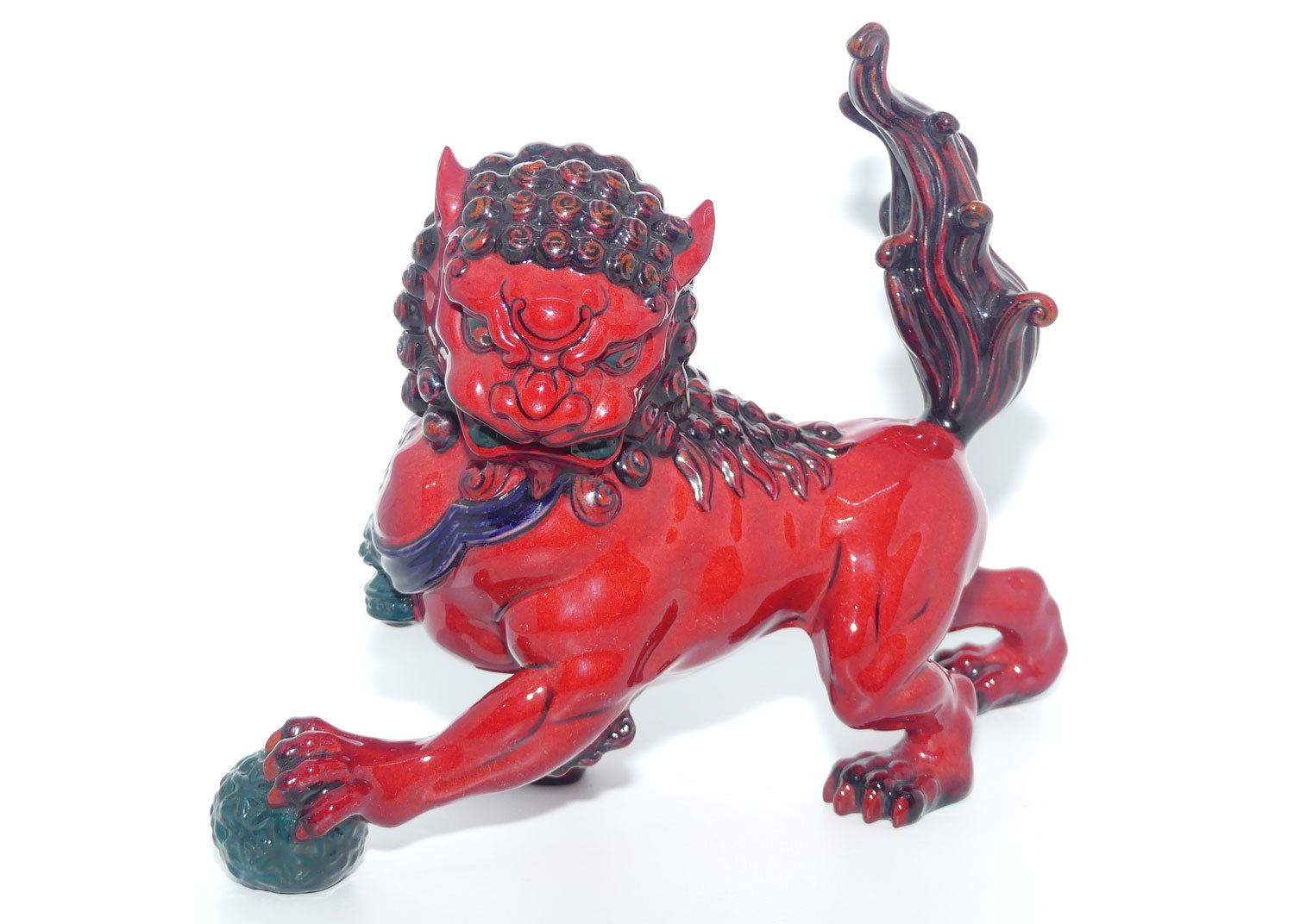 BA73 Royal Doulton Burslem Artwares Flambe 2006 Year of the Dog  