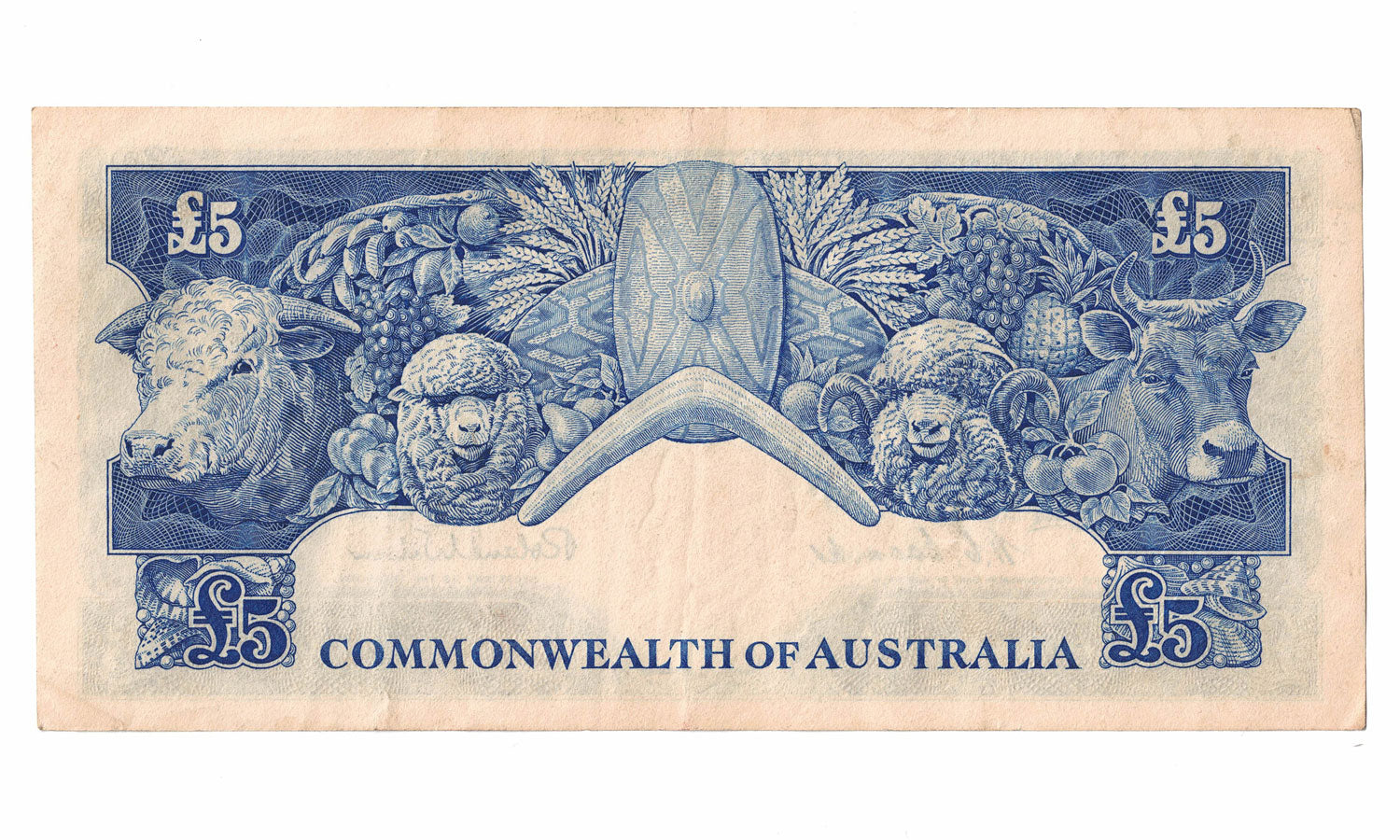 1954 R49 Commonwealth of Australia 5 Pound | Coombs Wilson | TA01 407596 | aUNC
