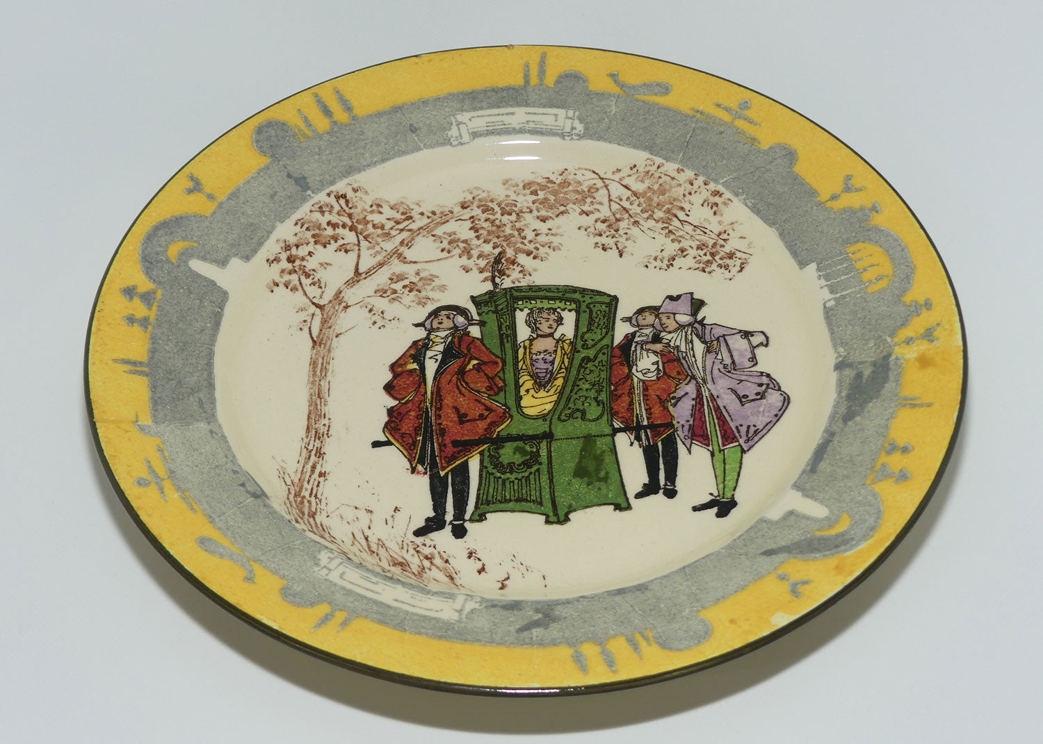 Royal Doulton Sedan Chair plate #1 D3597