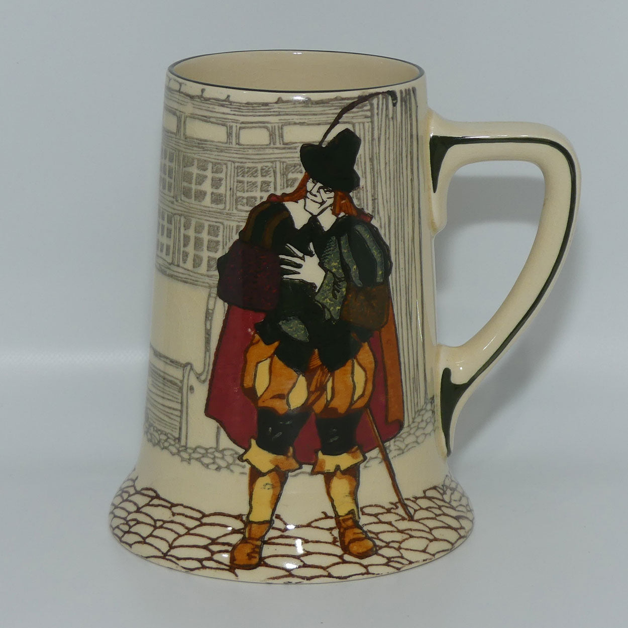 Royal Doulton Shakespearean Knights tankard D4750 | Sir Andrew Aguecheek