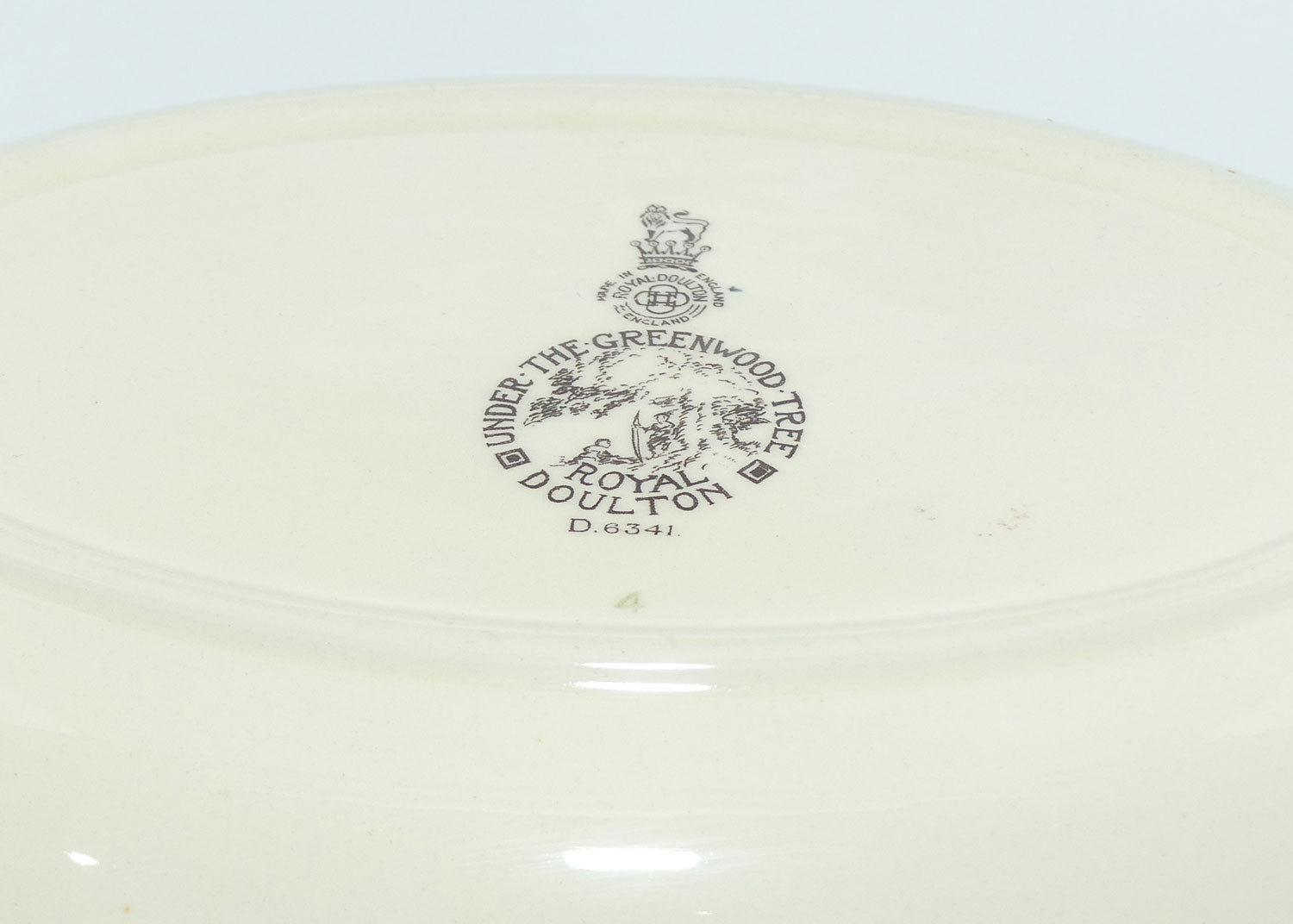 Royal Doulton Under the Greenwood Tree oval bowl D6341 | Blue