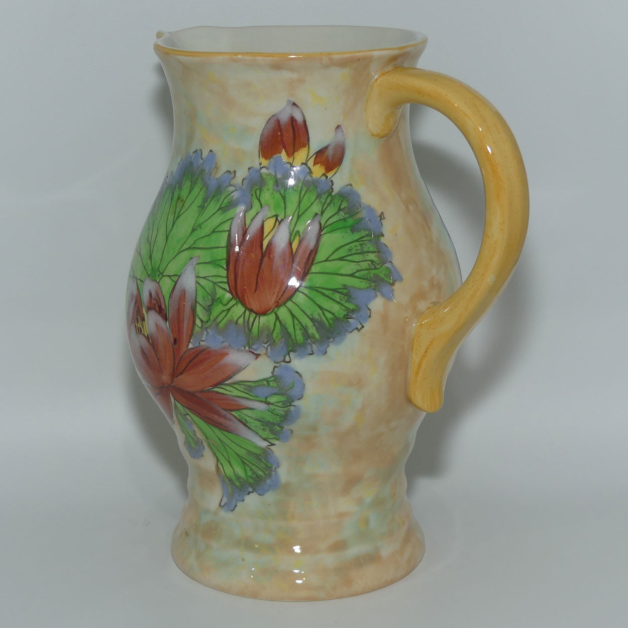 Royal Doulton colourful Water Lily pattern jug D6343 | #1