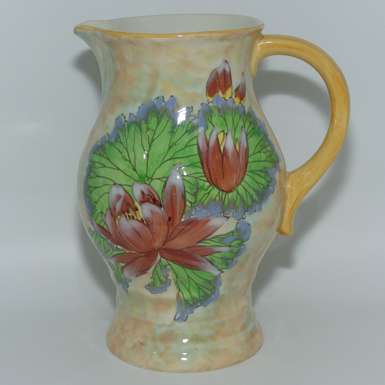 Royal Doulton colourful Water Lily pattern jug D6343 | #1