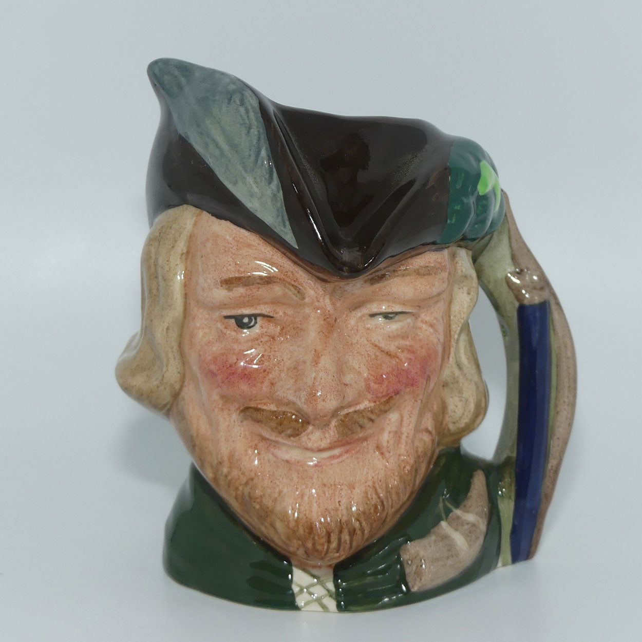 D6534 Royal Doulton small character jug Robin Hood | New Stamp | signed