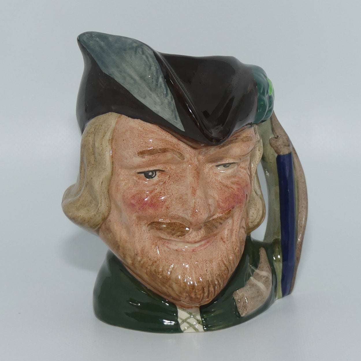 D6534 Royal Doulton small character jug Robin Hood | New Stamp | signed