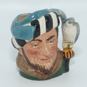 D6547 Royal Doulton miniature character jug The Falconer | later stamp