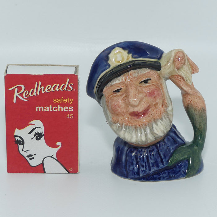 D6557 Royal Doulton miniature character jug Old Salt | Closed Arm