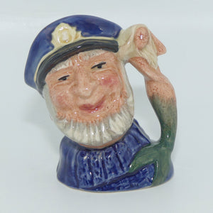 D6557 Royal Doulton miniature character jug Old Salt | Closed Arm