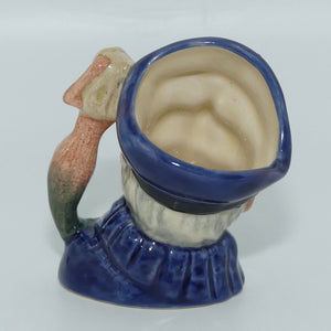 D6557 Royal Doulton miniature character jug Old Salt | Closed Arm