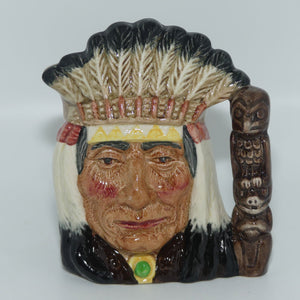 D6614 Royal Doulton small character jug North American Indian