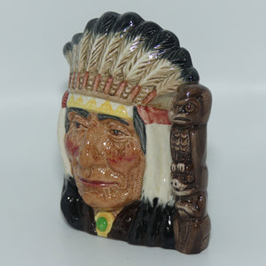 D6614 Royal Doulton small character jug North American Indian