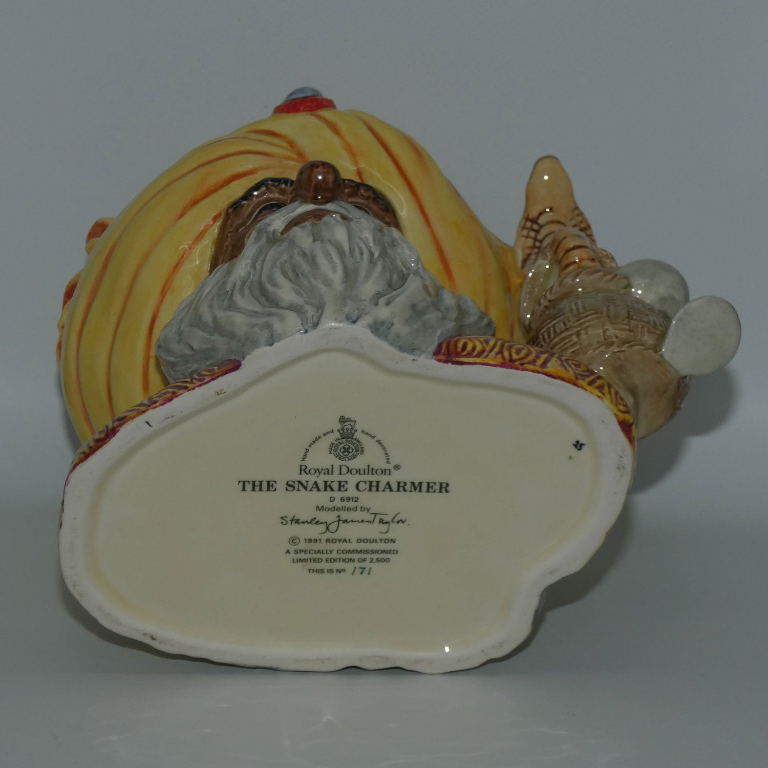 D6912 Royal Doulton large character jug The Snake Charmer | LE171/2500