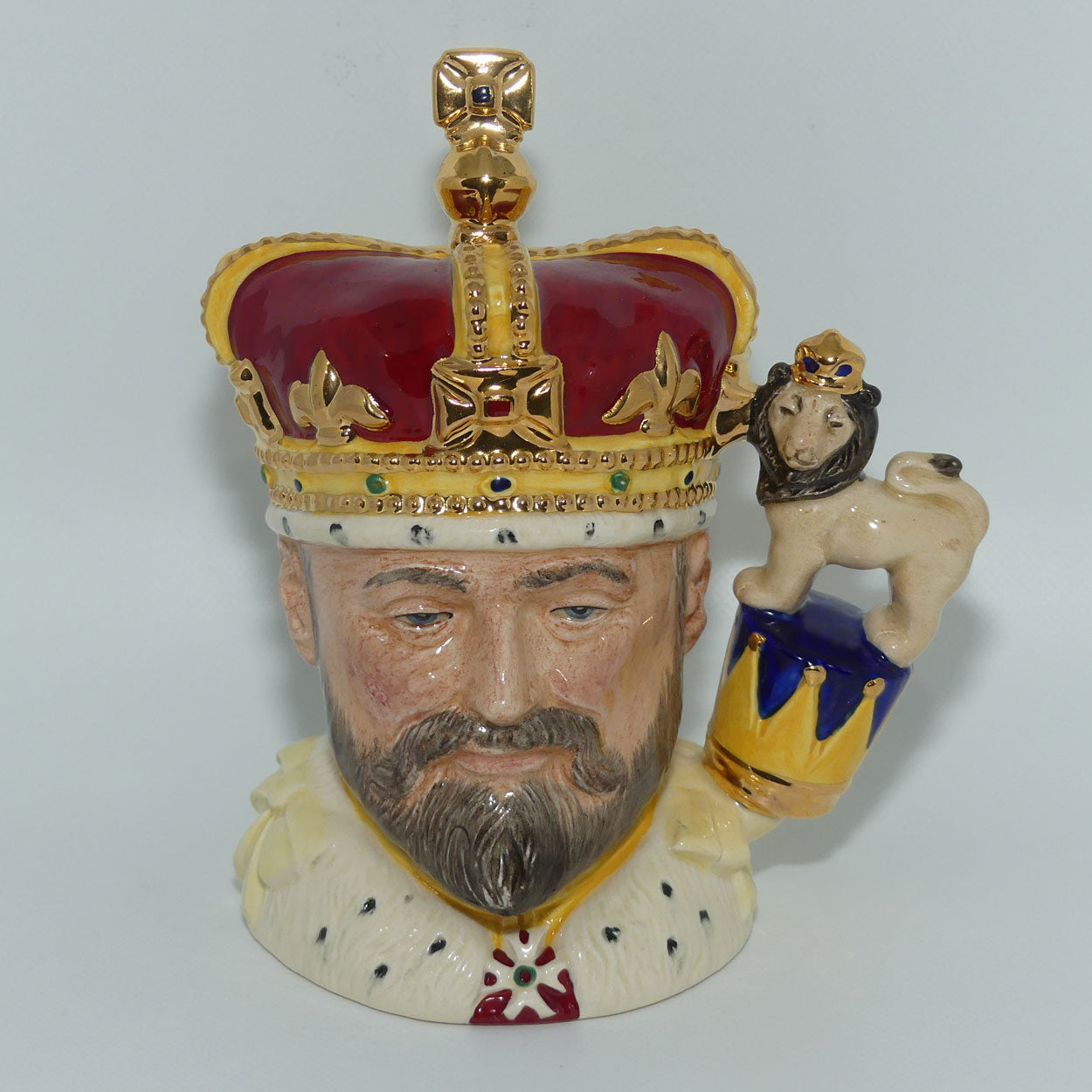 D6923 Royal Doulton small character jug King Edward VII | + Cert