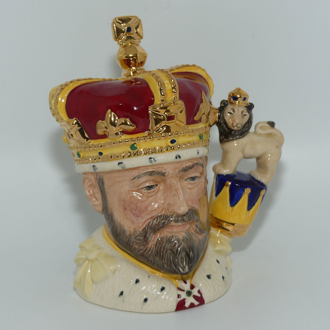 D6923 Royal Doulton small character jug King Edward VII | + Cert
