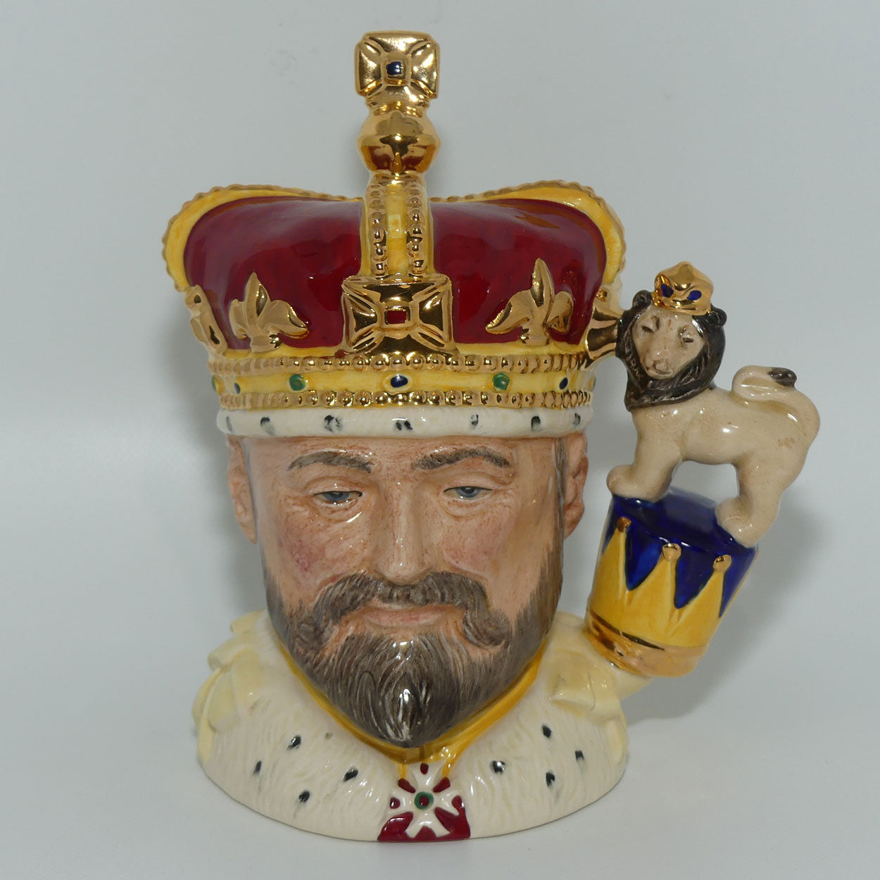 D6923 Royal Doulton small character jug King Edward VII | + Cert
